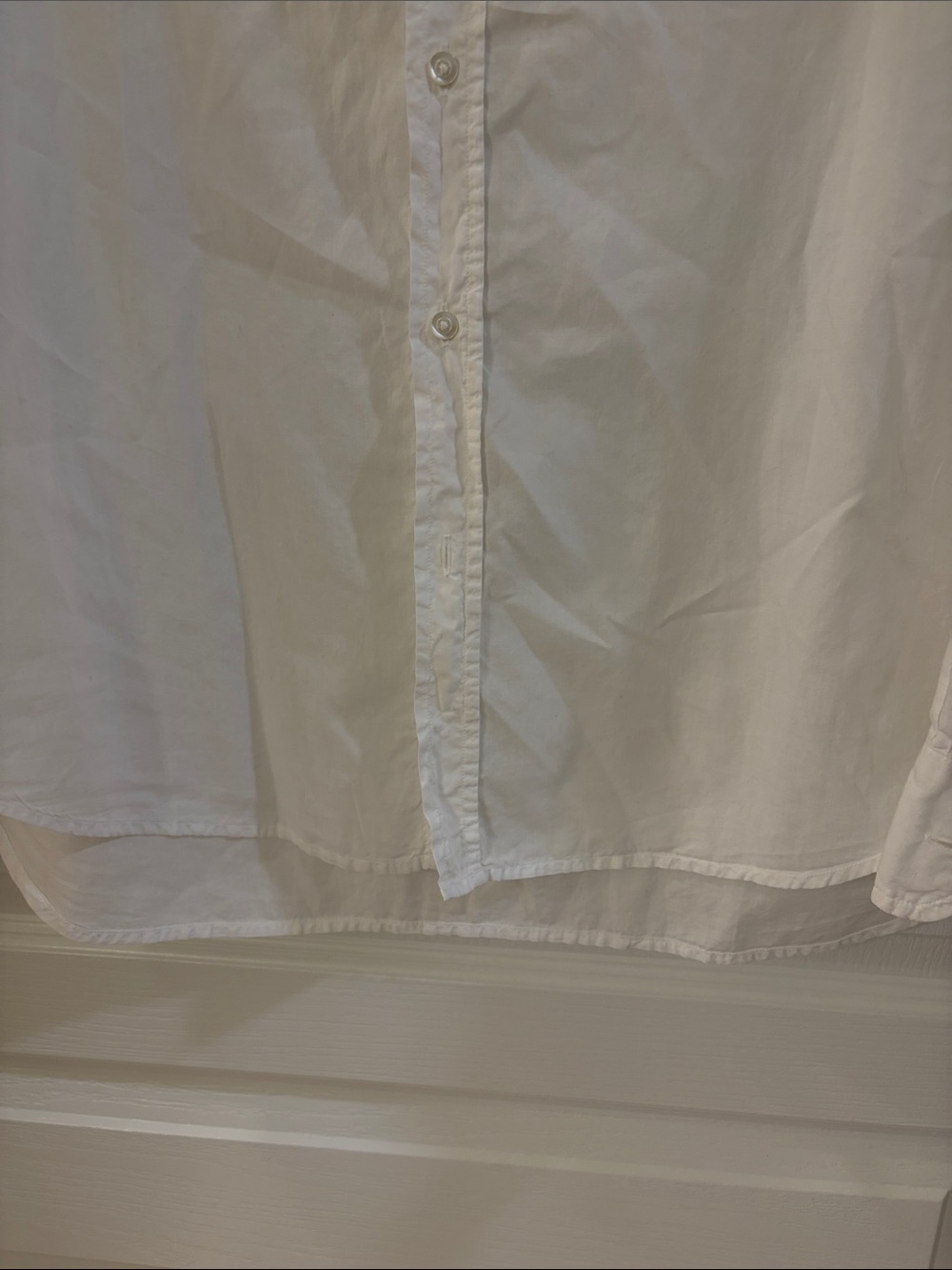 Frank & Eileen White Casual Button-Down Shirt - Frankandeileen.com for sizing - Picture 6 of 10